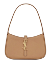 Saint Laurent Logo-plaque Shoulder Bag In Brown