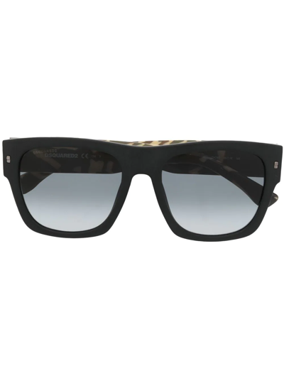 Dsquared2 Icon Camouflage-print Sunglasses In Black