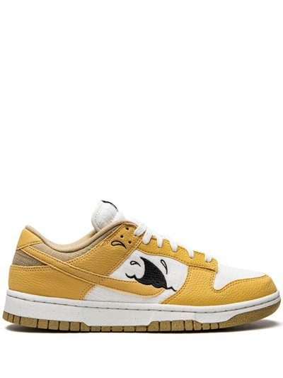 Nike Dunk Low Retro "sun Club Wheat Grass Orange" Sneakers In Yellow