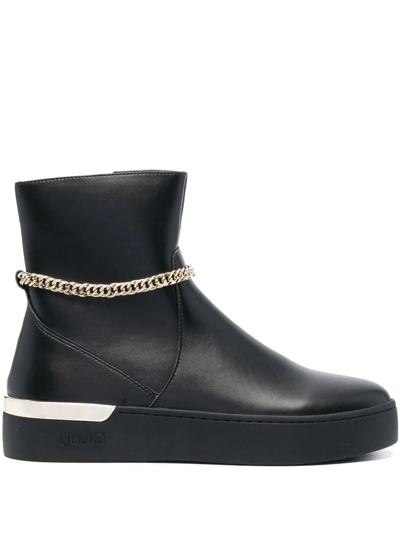 Liu •jo Silvia 76 Ankle Boots In Schwarz