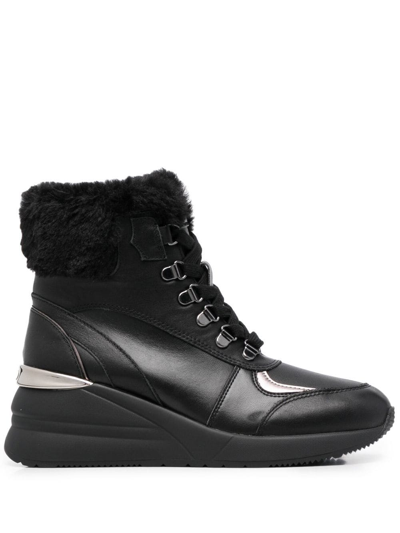 Liu •jo Alyssa 05 Mid Sneaker Calf Black Liu Jo Shoes Bf2031p0102 22222 In Schwarz