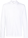 James Perse Long Sleeve Linen Pocket Shirt In White