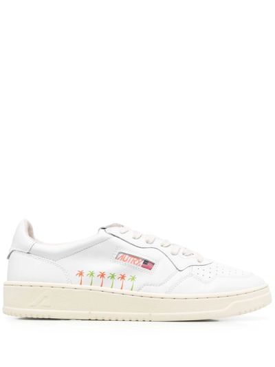 Autry Alum Low-top Leather Sneakers In White