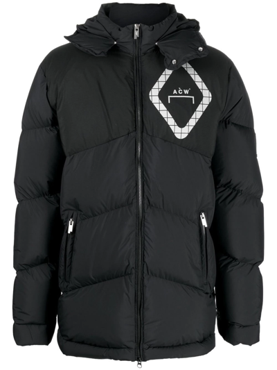 A-cold-wall* A-cold-wall Panelled Down Jacket In Black