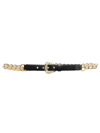 VERSACE JEANS COUTURE CHAIN-LINK DETAIL LOGO BELT