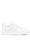 Dsquared2 Maple-leaf Patch Low-top Sneakers In Weiss