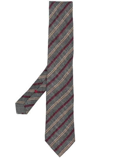 Brunello Cucinelli Tie In Grigio