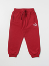 Dolce & Gabbana Kids' Jogging Trousers With Dg Logo In Multicolor
