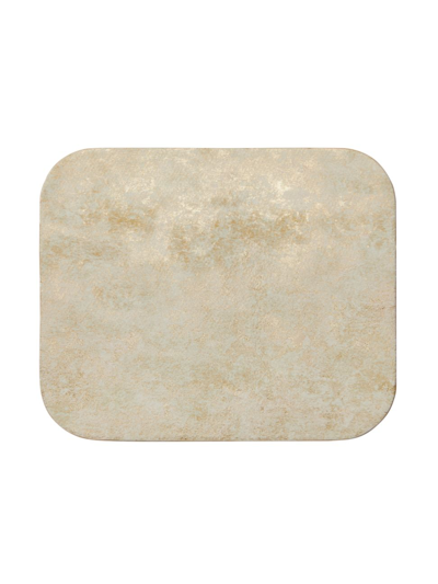 Graphic Image Leather Mouse Pad In Gold Brushed Metallic