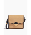 Proenza Schouler Dia Raffia & Leather Shoulder Bag In Neutrals