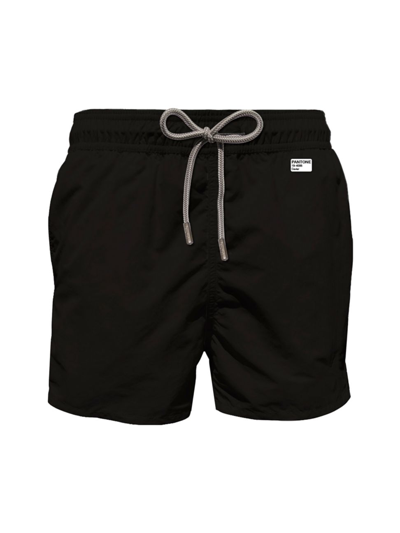 Mc2 Saint Barth Lighting Pantone Swim Shorts In Black