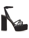 Giuseppe Zanotti Crystal Ankle-strap Platform Sandals In Nero