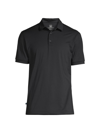 Mizzen + Main Versa Performance Polo Shirt In Black