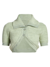 Jacquemus Green Le Papier 'le Cardigan Campana' Cardigan In Light Green