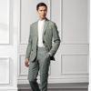 Ralph Lauren Gregory Silk-linen Suit Trouser In Dark Sea Foam