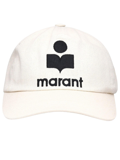 Isabel Marant Neutral Tyrony Logo Baseball Cap In Neutrals