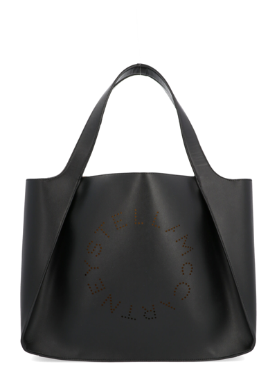Stella Mccartney The Logo Bag Tote In Black