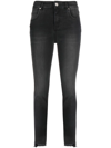 PINKO RAW-CUT HEM SKINNY JEANS