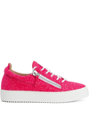 GIUSEPPE ZANOTTI GAIL GLITTER LOW-TOP SNEAKERS