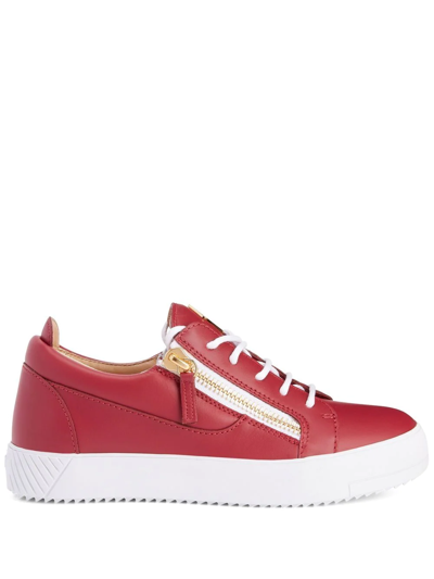 Giuseppe Zanotti Nicki Low-top Sneakers In Red
