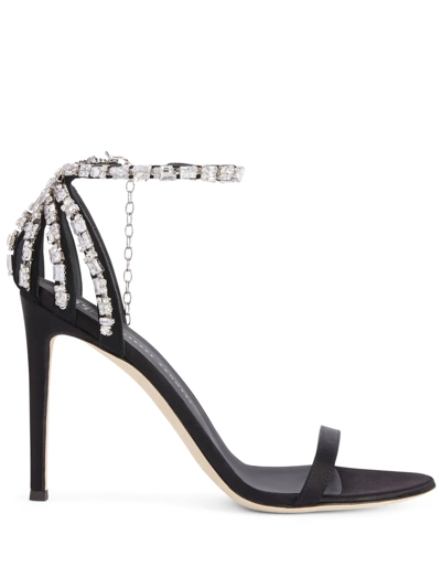 GIUSEPPE ZANOTTI ADELE CRYSTAL 105MM SANDALS