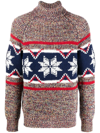 ETRO FAIRISLE ROLL-NECK JUMPER