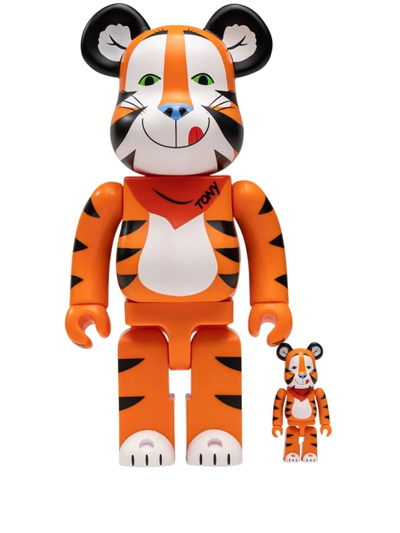 Medicom Toy X Be@rbrick Tony The Tiger Vintage 400% And 100% Set In Orange