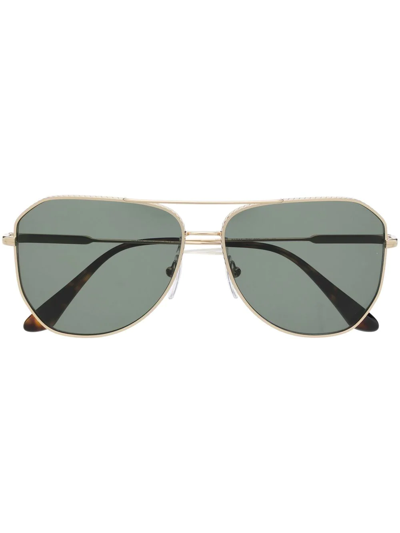 Prada Aviator Frame Sunglasses In Gold
