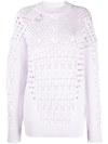 ATTICO OPEN-KNIT CREW-NECK JUMPER