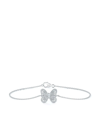 DE BEERS JEWELLERS 18KT WHITE GOLD PORTRAITS OF NATURE BUTTERFLY DIAMOND BRACELET