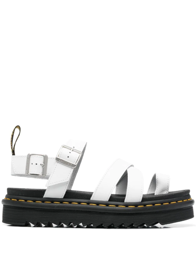 Dr. Martens' Women's Avry Hydro Leather Strap Sandals In White