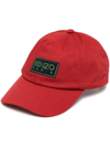 Kenzo Paris Logo Baseball Cap In Rouge Moyen