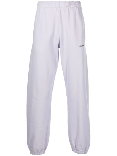 Off-white Diag Stripe-print Track Pants In White