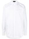 Versace Hemd Aus Baumwoll-jacquard In White