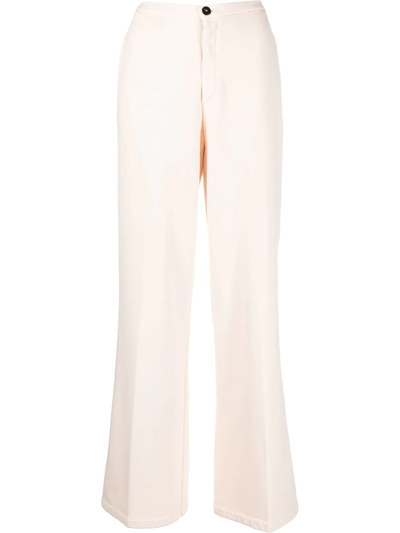 Forte Forte Wide-leg Cotton Trousers In Nude