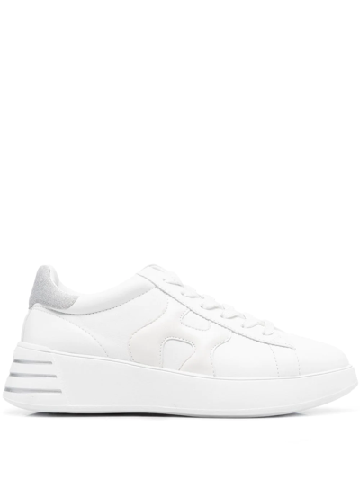 Hogan Kids' White Leather Rebel Sneakers