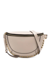 Isabel Marant Skano Grainy Leather Belt Bag In Light Beige