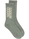 STADIUM GOODS RIBBED LOGO "DRY MOSS" SOCKS