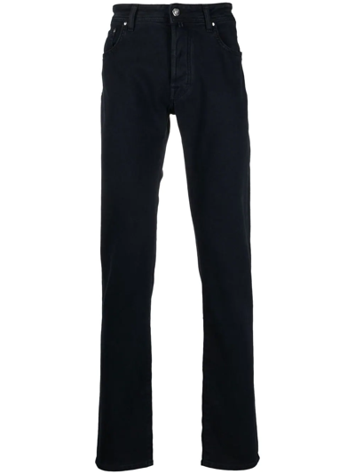 Jacob Cohen Bard Trousers In Blue