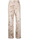 BLUMARINE FLORAL-PRINT JEANS