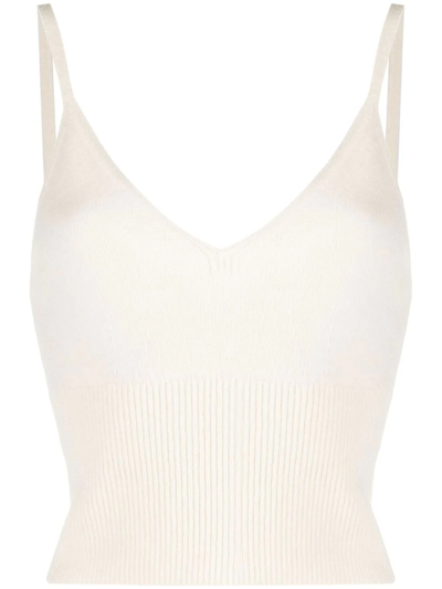 Polo Ralph Lauren Ribbed-knit Vest Top In White