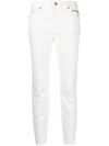VERSACE JEANS COUTURE SKINNY CROPPED TROUSERS