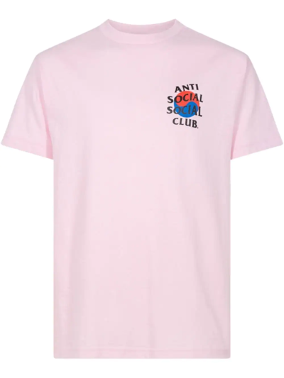 Anti Social Social Club X Case Study Logo-print T-shirt In Pink