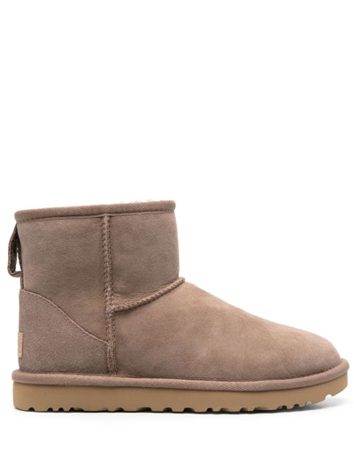 Ugg Beige Classic Mini Ii Ankle Boots