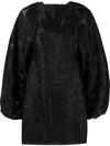 PARLOR FLORAL-PRINT SHIFT SILK DRESS
