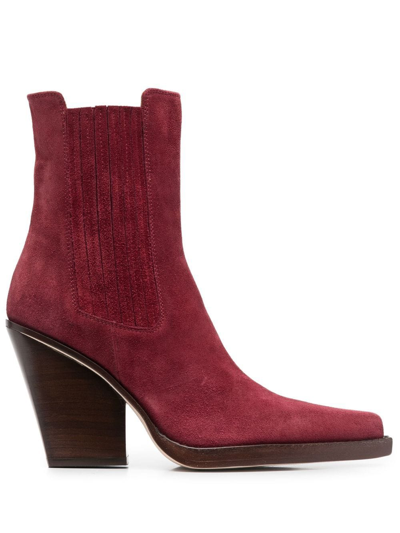 Paris Texas Dallas Ankle Boots In Red