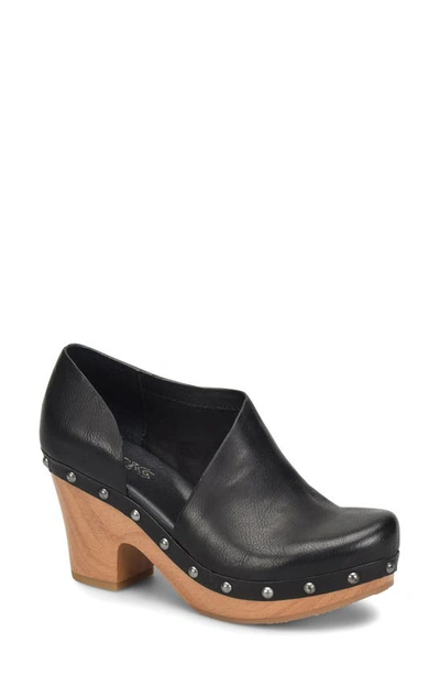 Korks By Kork-ease Korks Arielle Wood Sole D'orsay Pump In Black