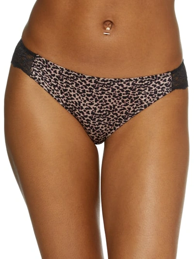 Maidenform Comfort Devotion Lace Tanga In Mini Animal Print