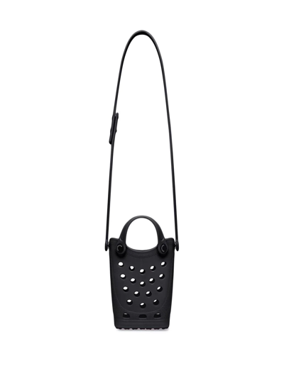 Balenciaga X Crocs Single-strap Phone Holder In Black
