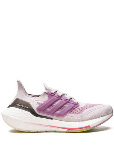 Adidas Originals Ultraboost 21 "ice Purple/cloud White/rose To" Sneakers In Ice Purple/white